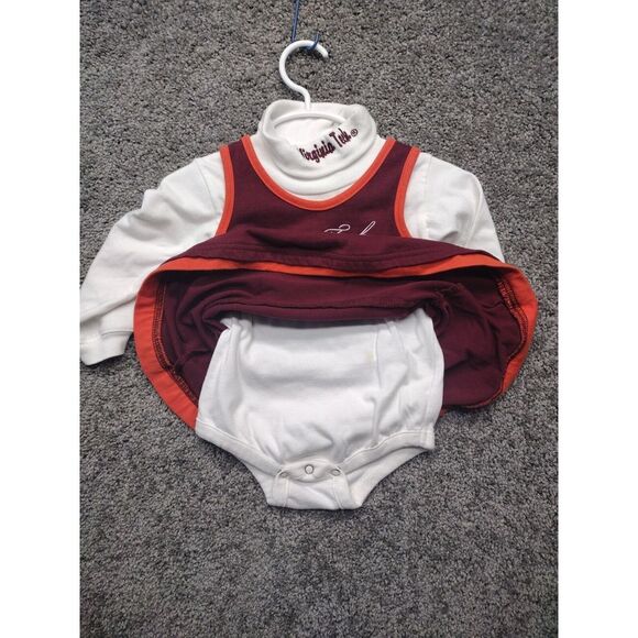 Virginia Tech Cheerleading Outfit Size 18 Months... Hokies...Big Logo - ADORABLE - Picture 9 of 10